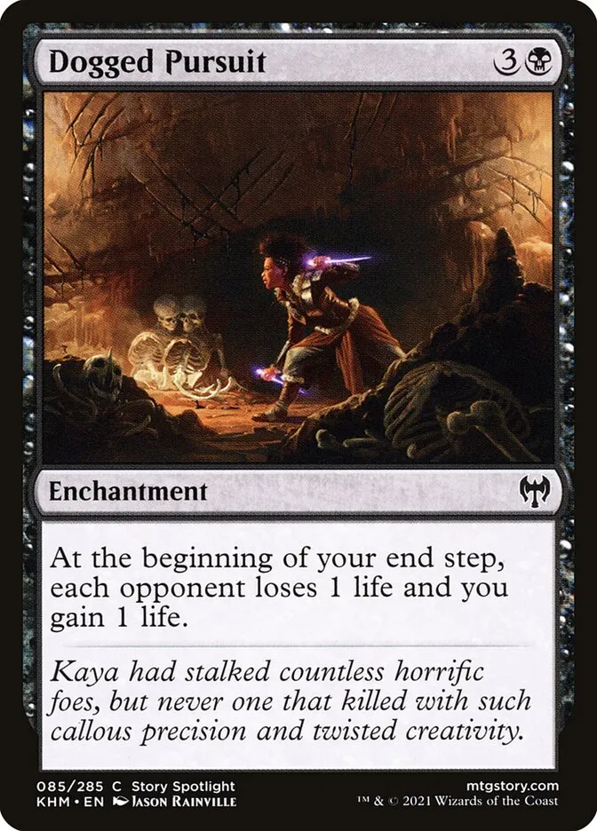 2021 Kaldheim Dogged Pursuit #85 common card image