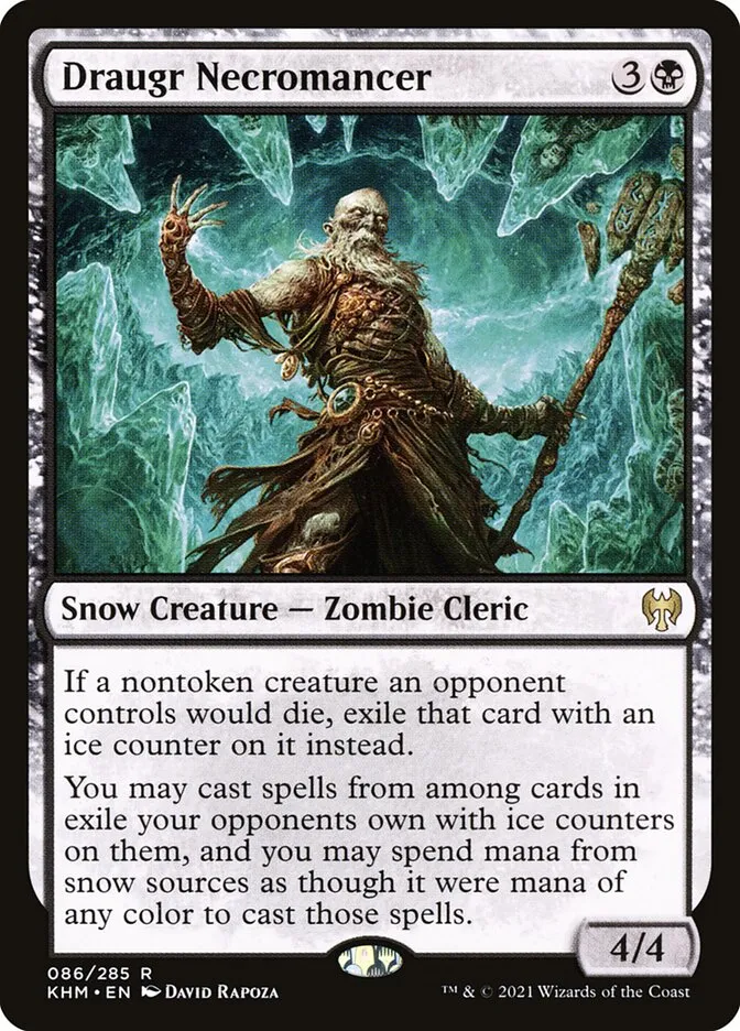 2021 Kaldheim Draugr Necromancer #86 rare card image