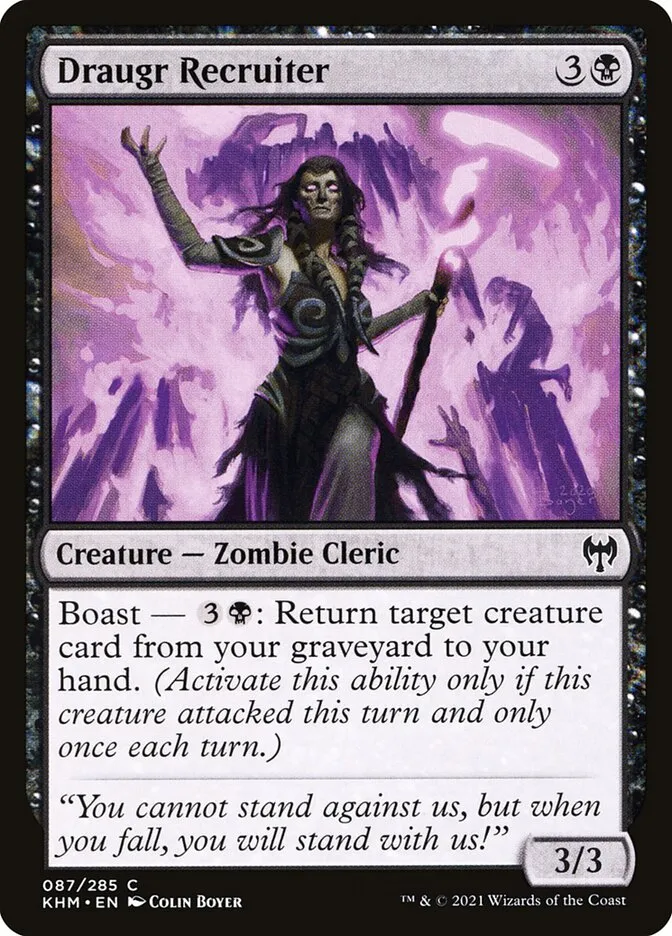 2021 Kaldheim Draugr Recruiter #87 common card image