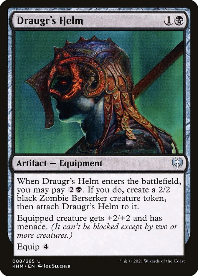 2021 Kaldheim Draugr's Helm uncommon #88 uncommon card image