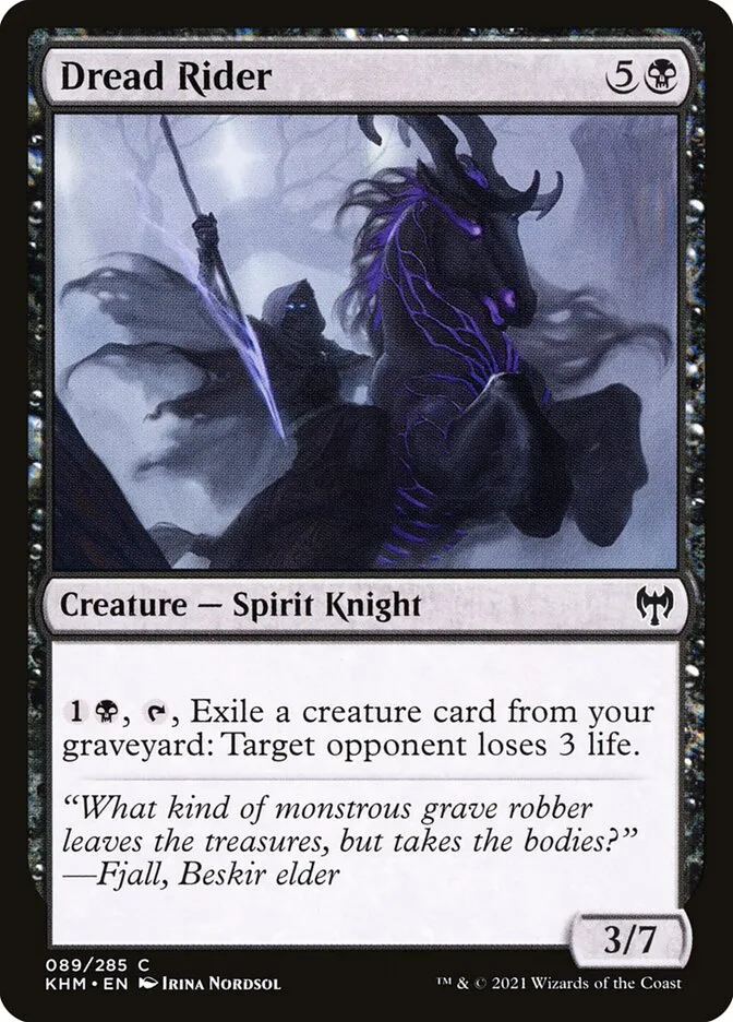 2021 Kaldheim Dread Rider common #89 common card image