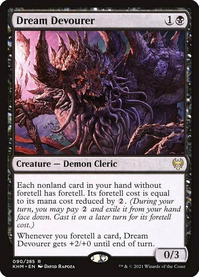 2021 Kaldheim Dream Devourer rare #90 rare card image