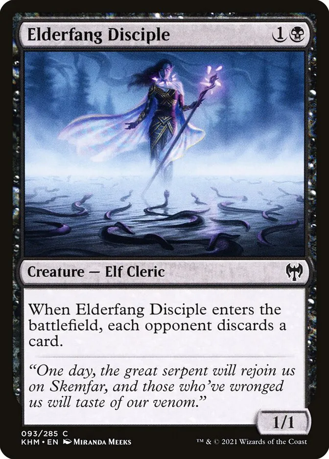 2021 Kaldheim Elderfang Disciple common #93 common card image