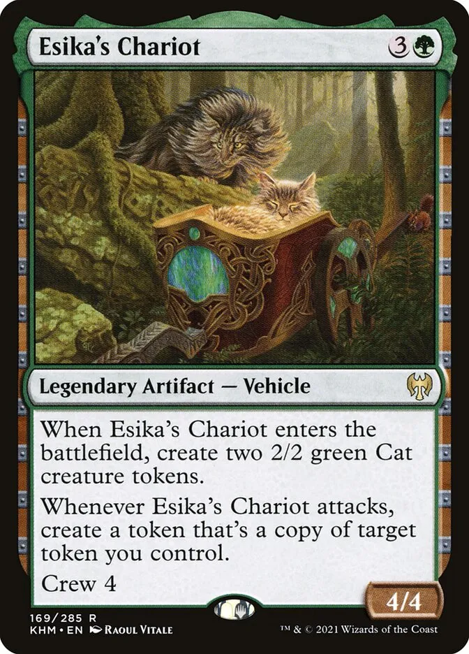 2021 Kaldheim Esika's Chariot [Prerelease] rare #169 rare card image