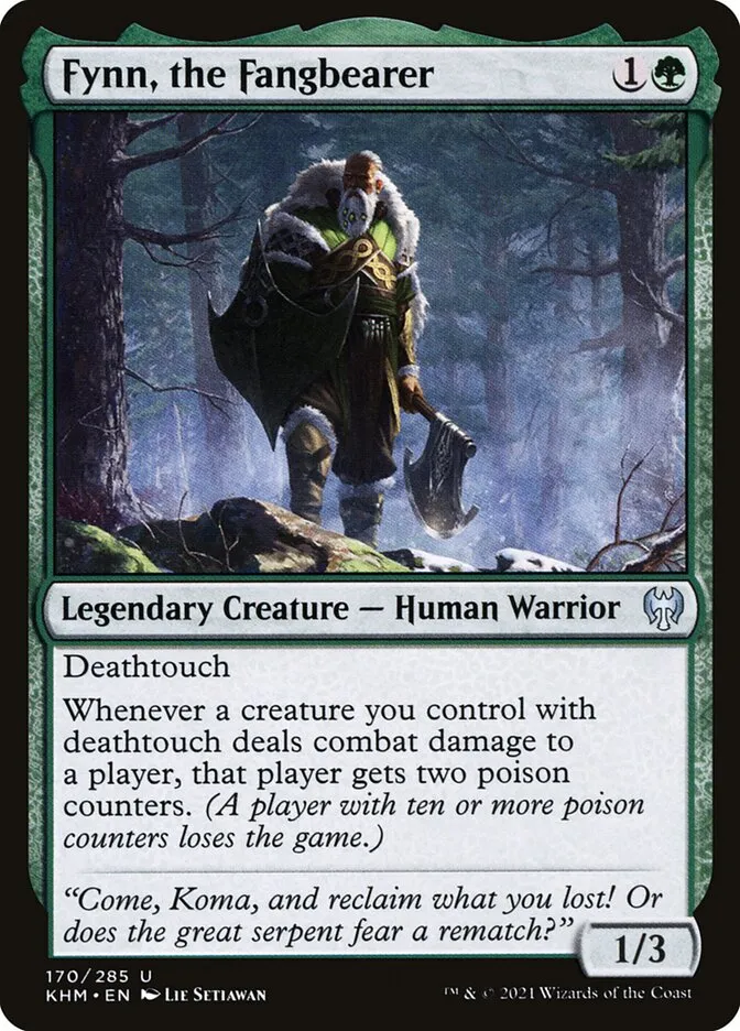 2021 Kaldheim Fynn, the Fangbearer #170 uncommon card image