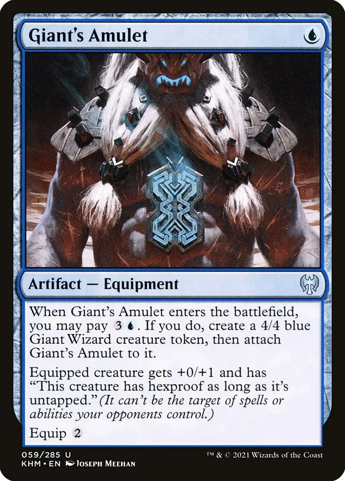 2021 Kaldheim Giant's Amulet uncommon #59 uncommon card image