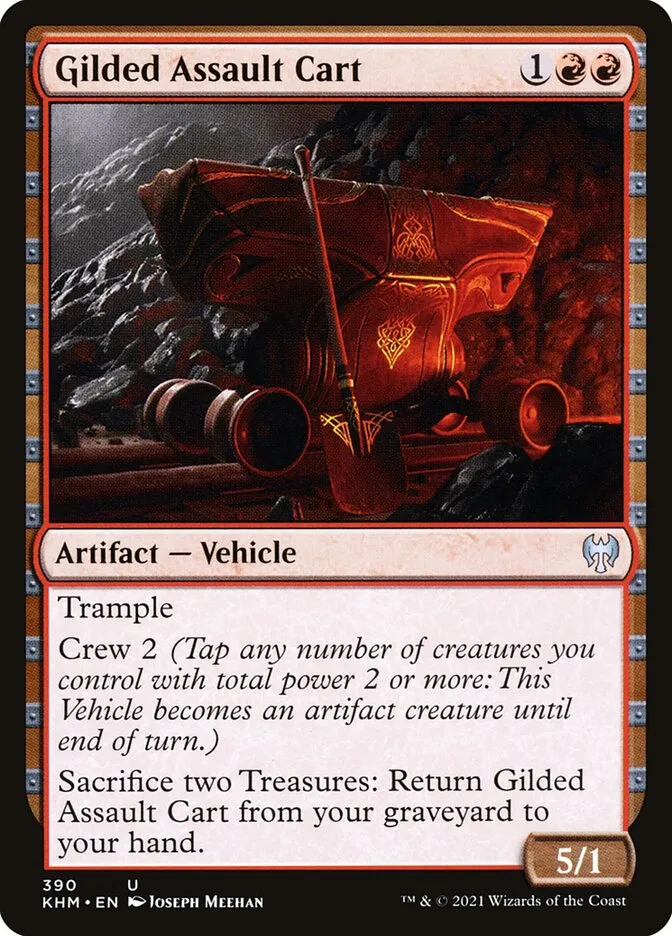 2021 Kaldheim Gilded Assault Cart #390 uncommon card image