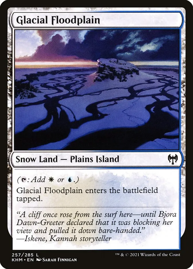 2021 Kaldheim Glacial Floodplain #257 common card image