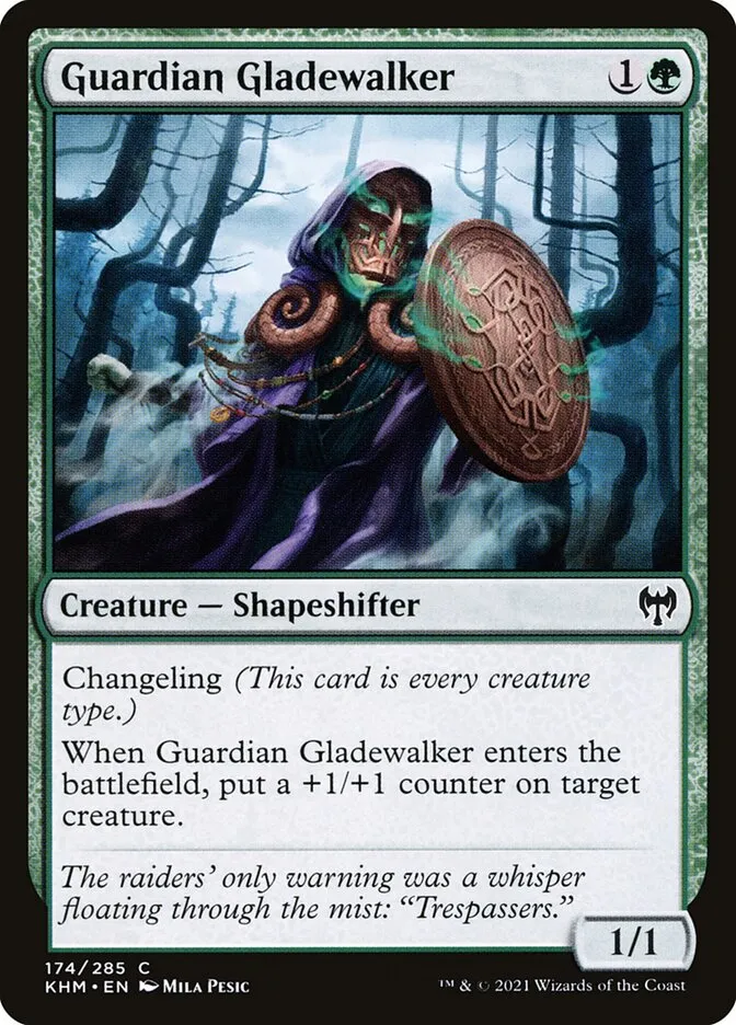 2021 Kaldheim Guardian Gladewalker #174 common card image