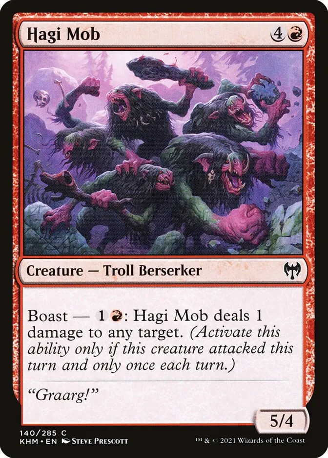 2021 Kaldheim Hagi Mob common #140 common card image