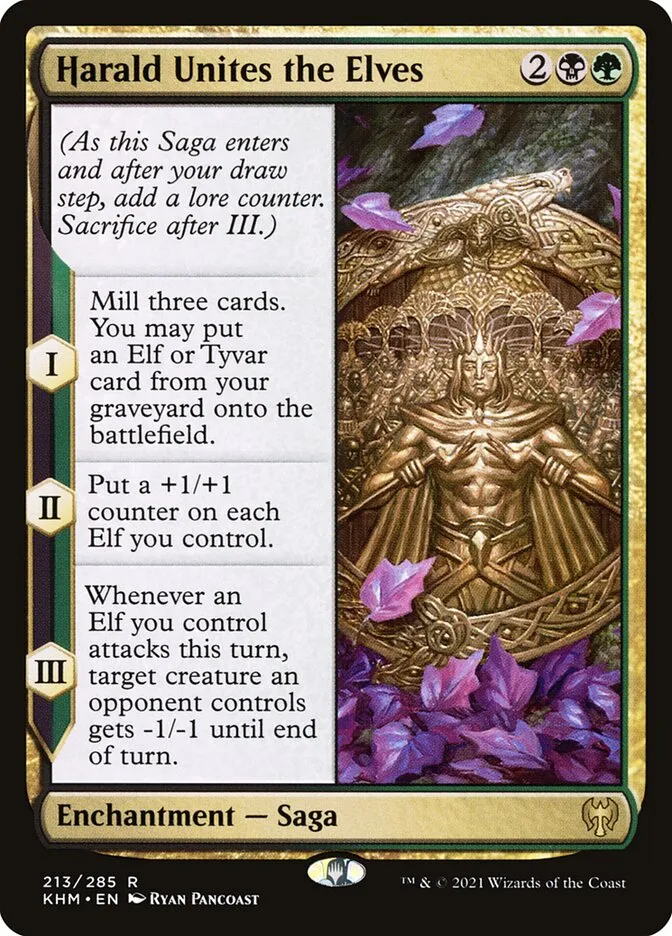 2021 Kaldheim Harald Unites the Elves #213 rare card image