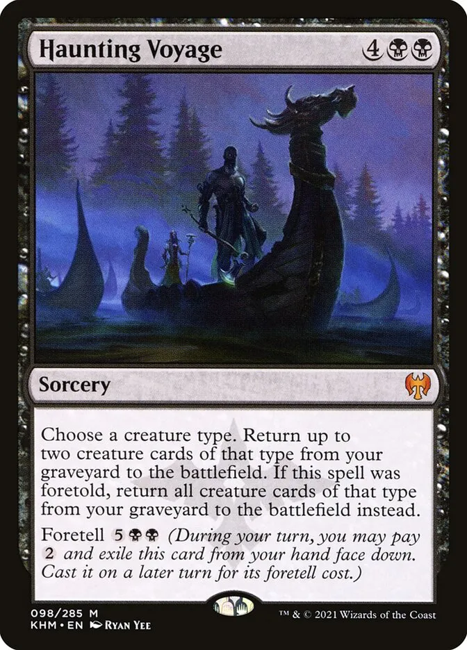 2021 Kaldheim Haunting Voyage #98 mythic card image