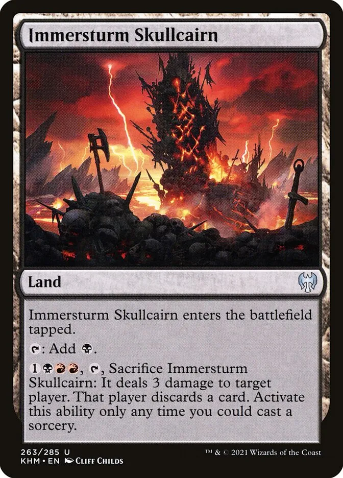 2021 Kaldheim Immersturm Skullcairn #263 uncommon card image