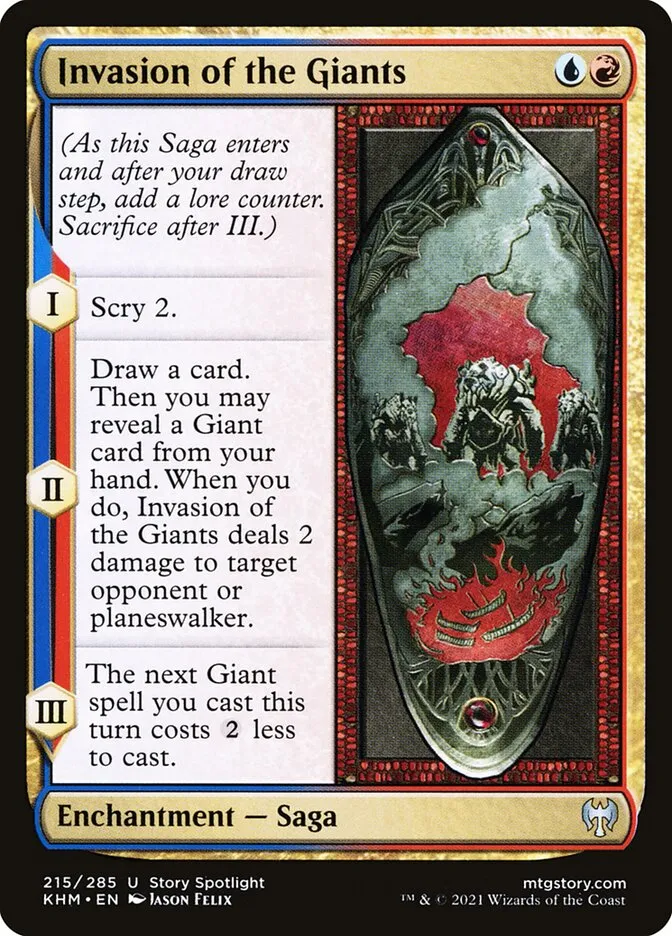 2021 Kaldheim Invasion of the Giants #215 uncommon card image