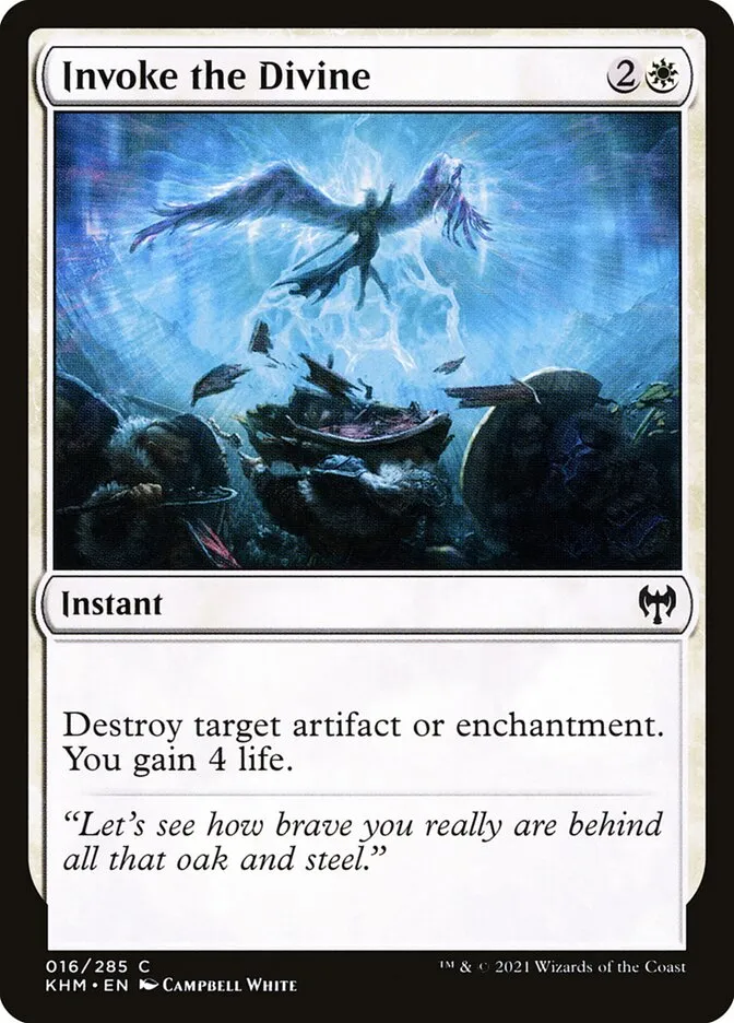 2021 Kaldheim Invoke the Divine common #16 common card image