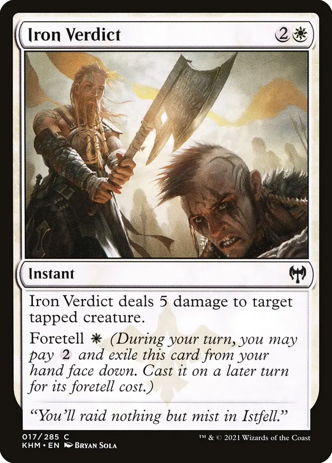 2021 Kaldheim Iron Verdict common #17 common card image