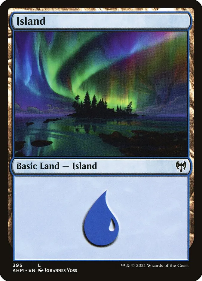 2021 Kaldheim Island common #395 common card image