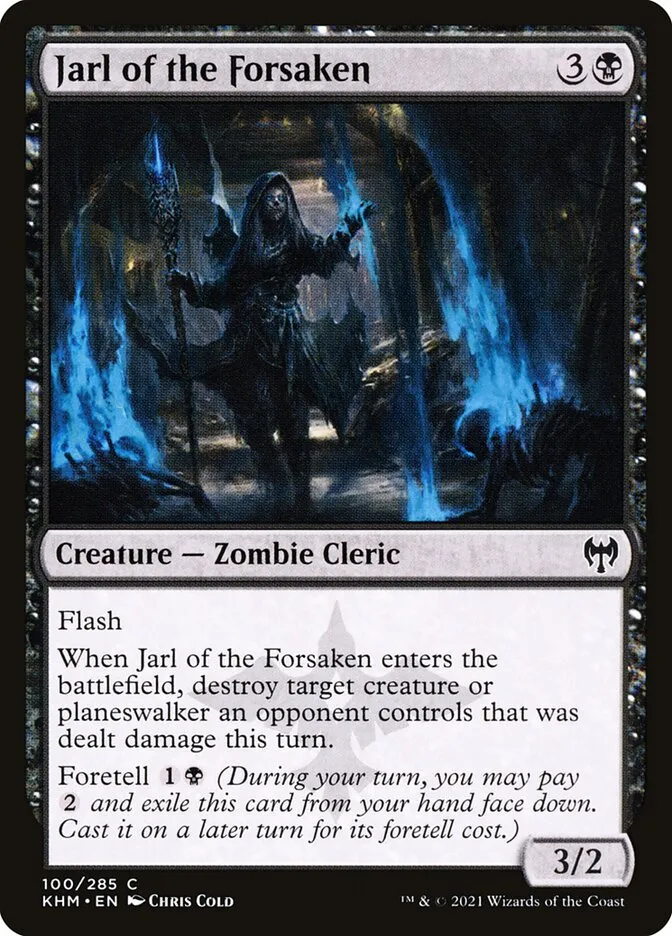 2021 Kaldheim Jarl of the Forsaken common #100 common card image