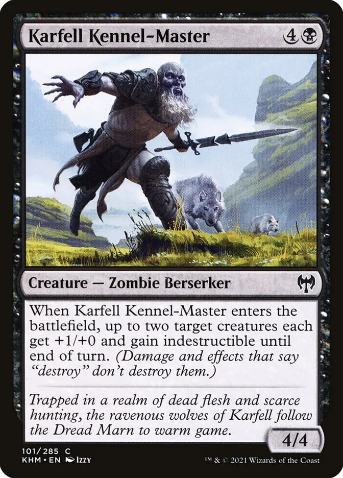 2021 Kaldheim Karfell Kennel-Master common #101 common card image