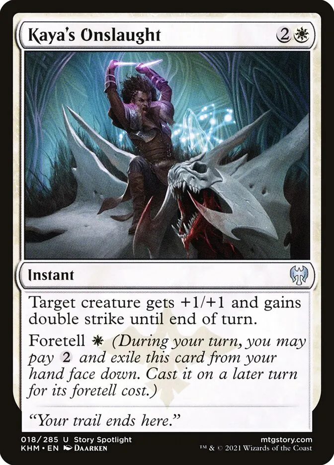 2021 Kaldheim Kaya's Onslaught uncommon #18 uncommon card image