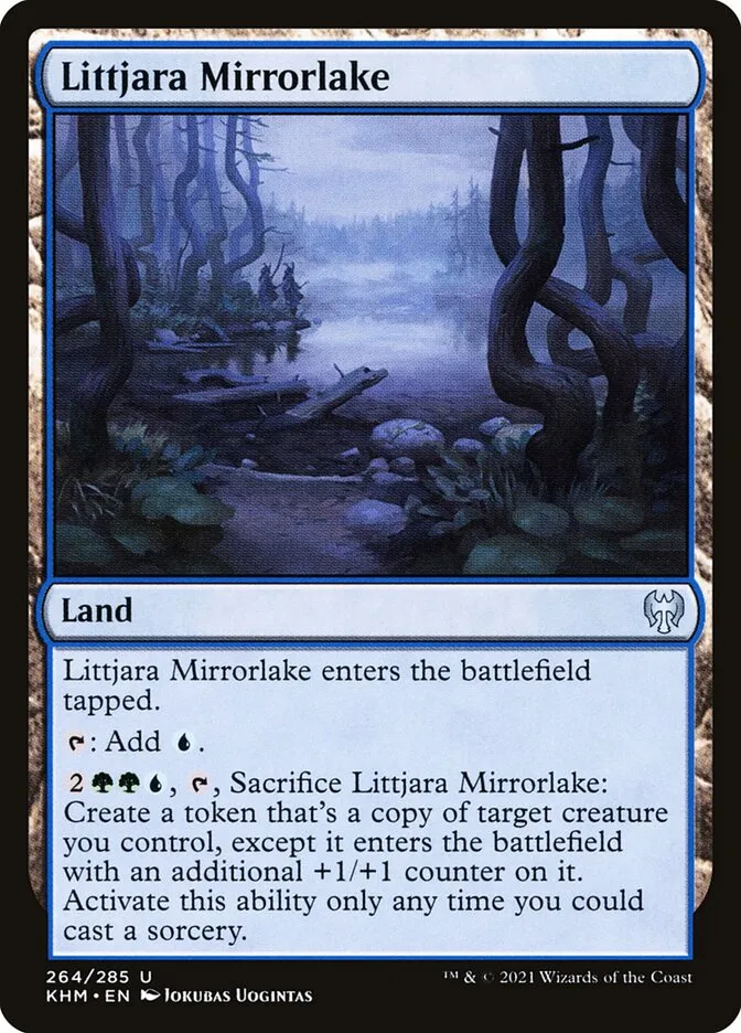 2021 Kaldheim Littjara Mirrorlake #264 uncommon card image
