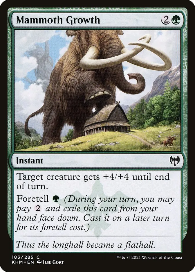 2021 Kaldheim Mammoth Growth #183 common card image