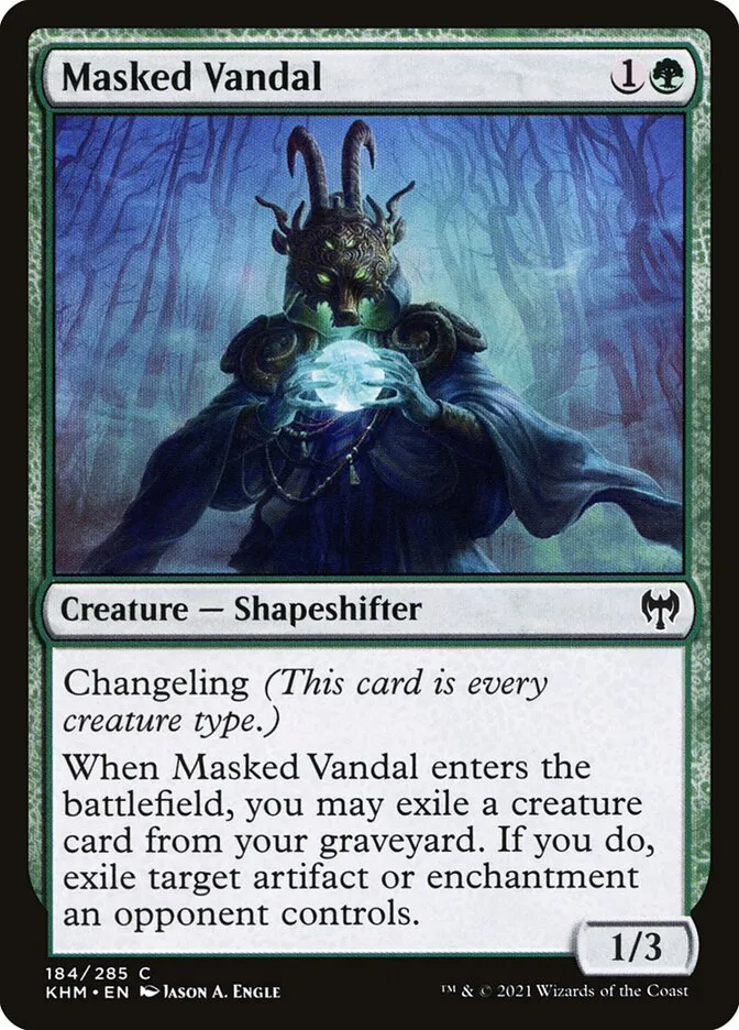 2021 Kaldheim Masked Vandal #184 common card image