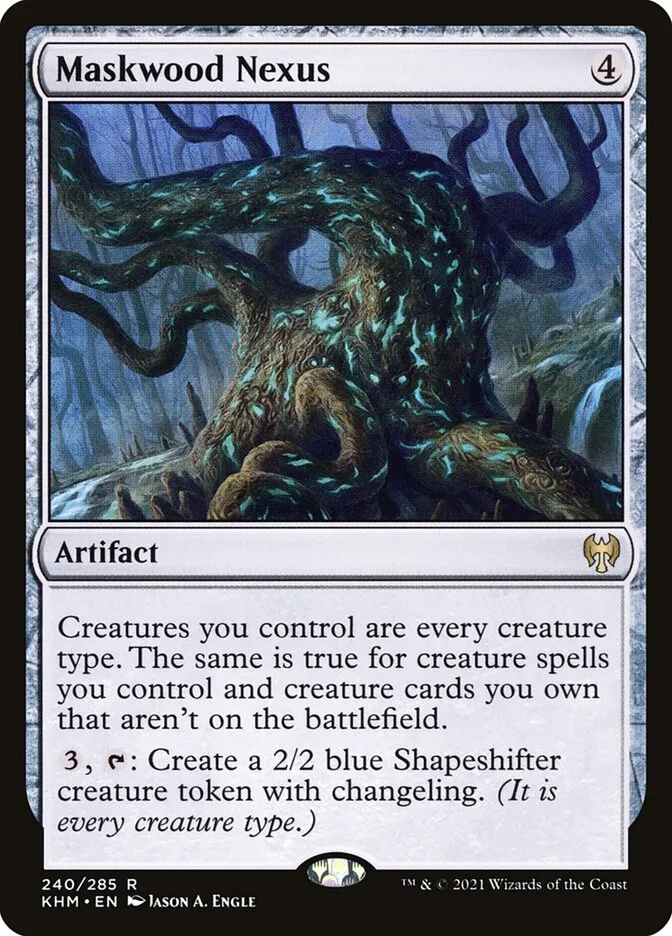 2021 Kaldheim Maskwood Nexus #240 rare card image