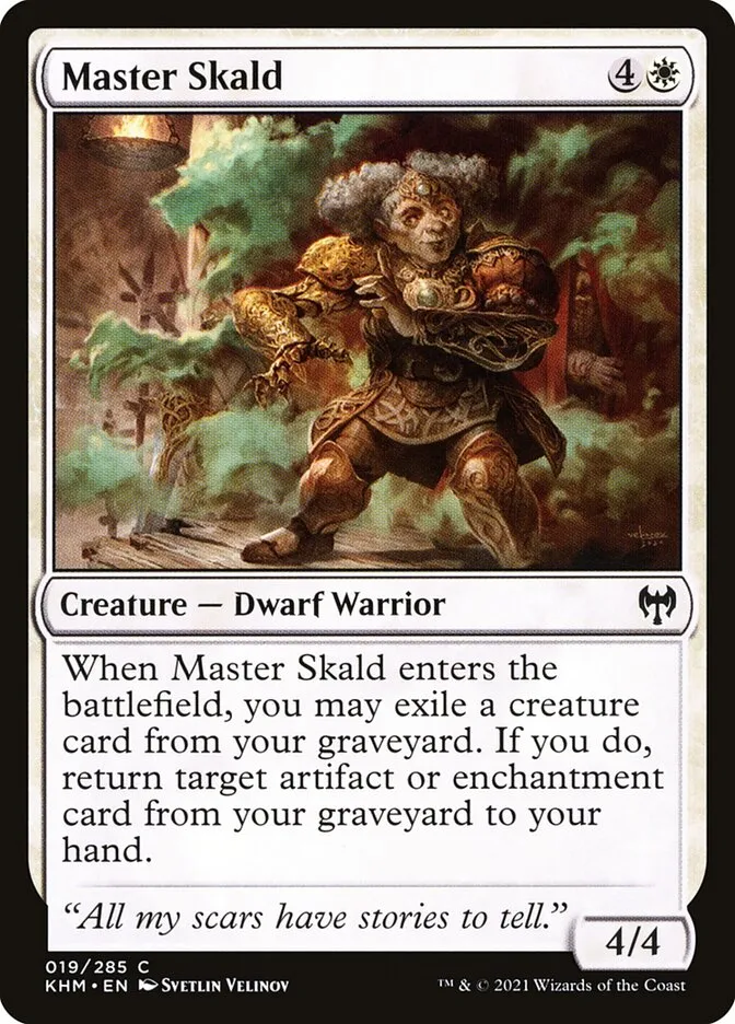 2021 Kaldheim Master Skald common #19 common card image