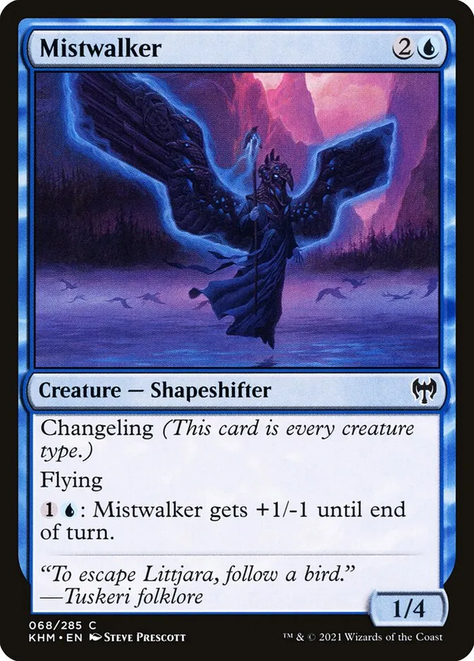 2021 Kaldheim Mistwalker common #68 common card image