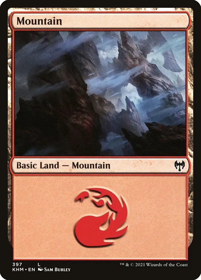 2021 Kaldheim Mountain [Foil] common #397 common card image