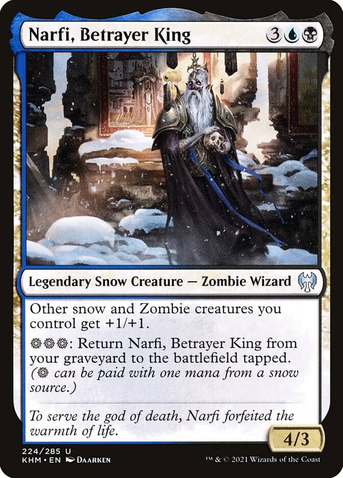 2021 Kaldheim Narfi, Betrayer King #224 uncommon card image