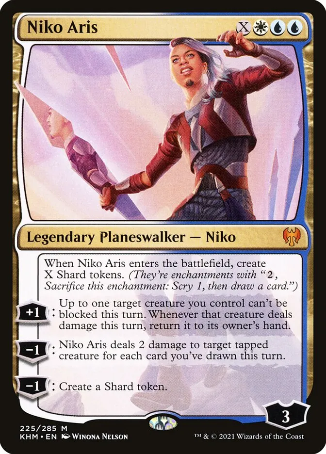 2021 Kaldheim Niko Aris #225 mythic card image