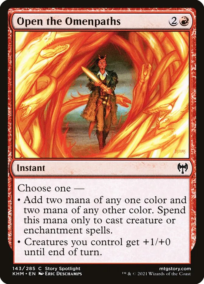2021 Kaldheim Open the Omenpaths common #143 common card image