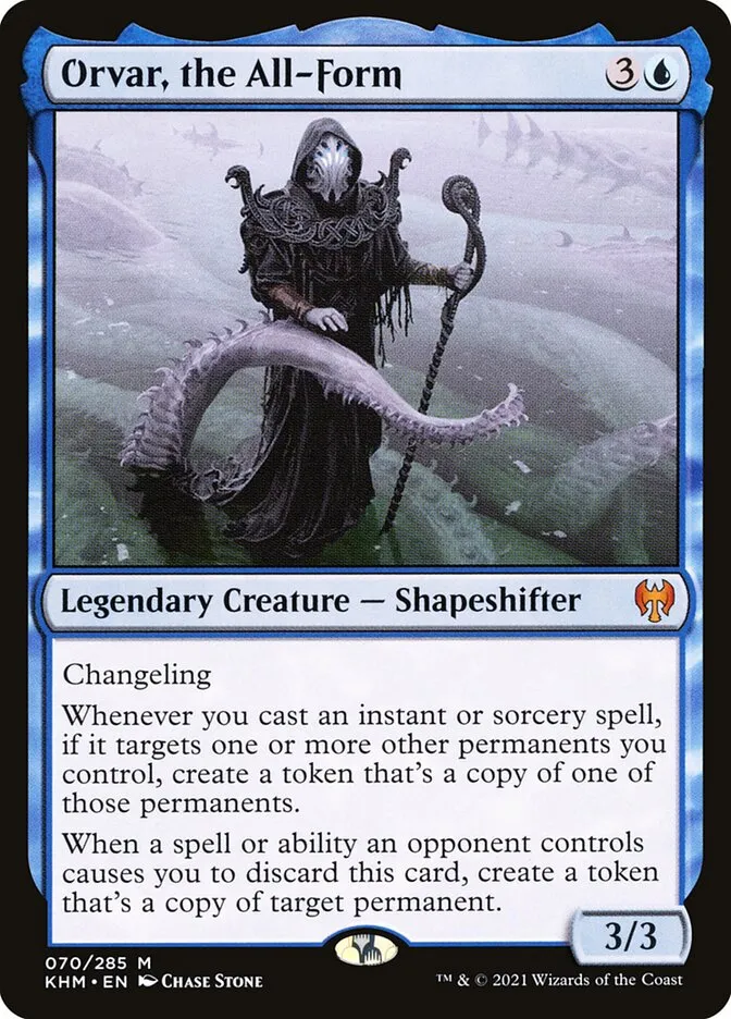 2021 Kaldheim Orvar, the All-Form #70 mythic card image