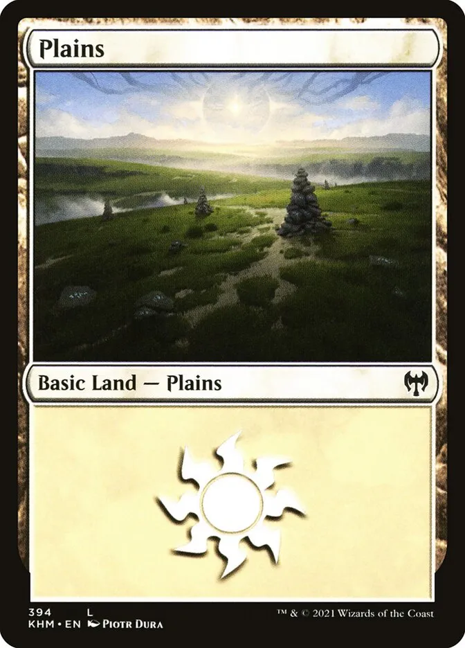2021 Kaldheim Plains common #394 common card image