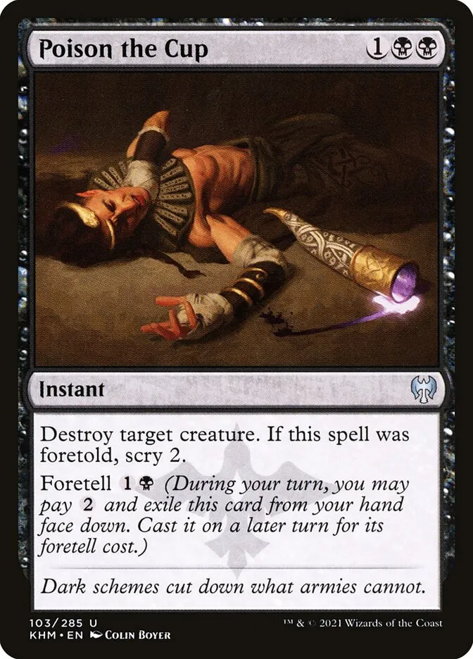 2021 Kaldheim Poison the Cup #103 uncommon card image