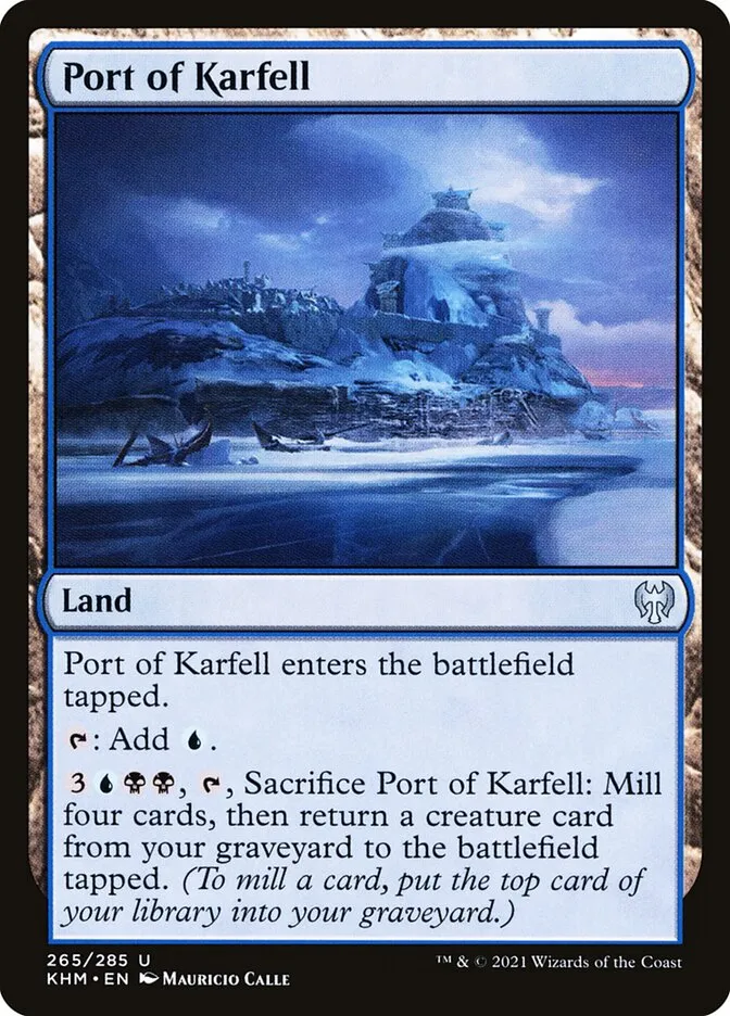 2021 Kaldheim Port of Karfell #265 uncommon card image