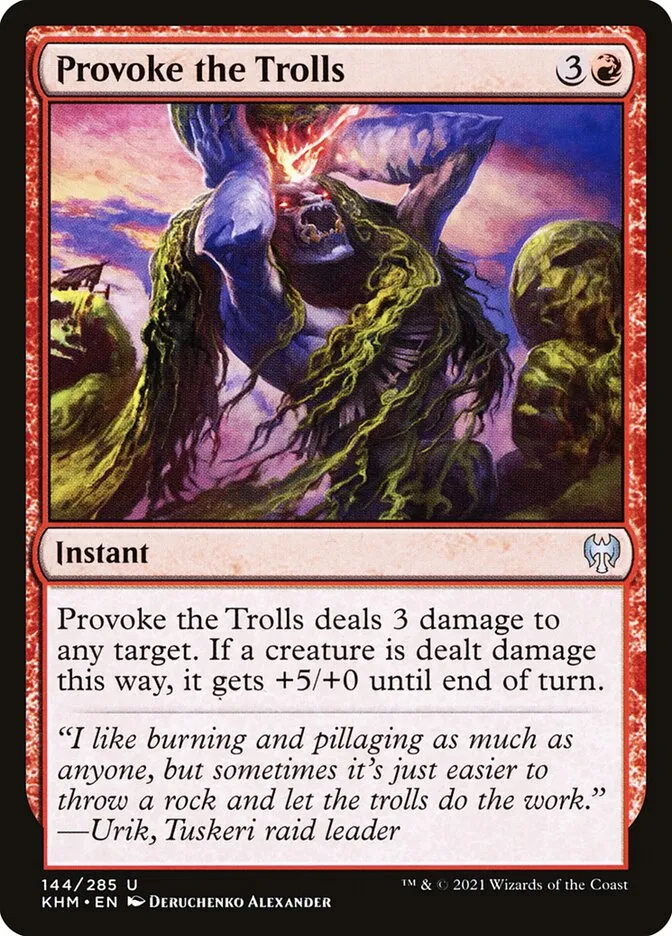 2021 Kaldheim Provoke the Trolls #144 uncommon card image