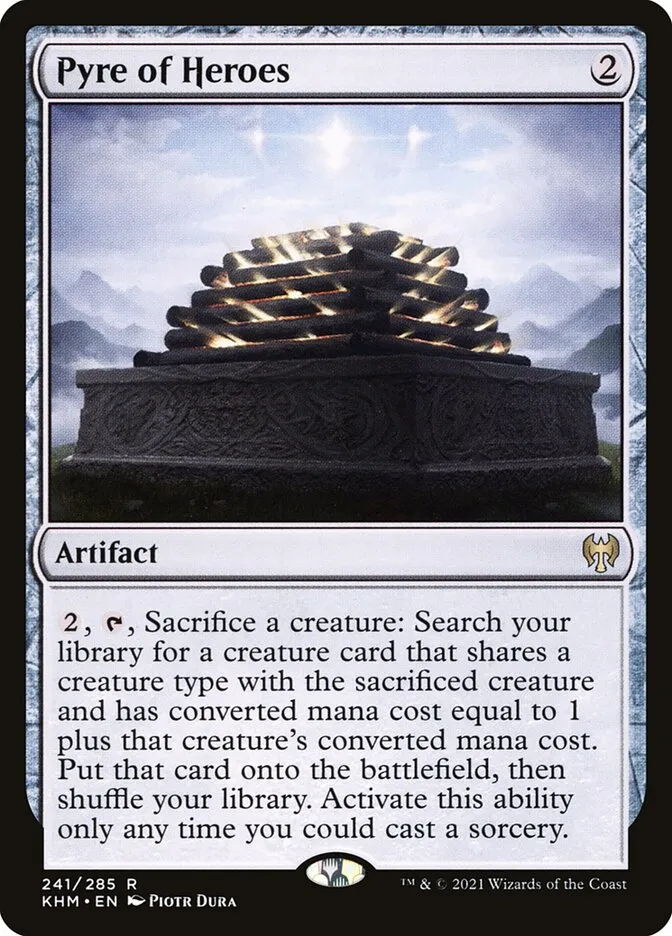2021 Kaldheim Pyre of Heroes #241 rare card image