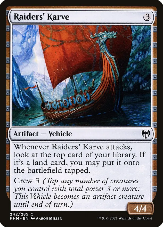 2021 Kaldheim Raiders' Karve #242 common card image