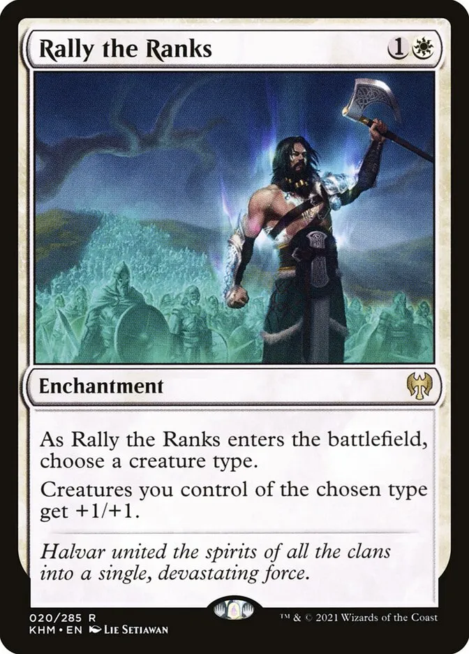 2021 Kaldheim Rally the Ranks rare #20 rare card image