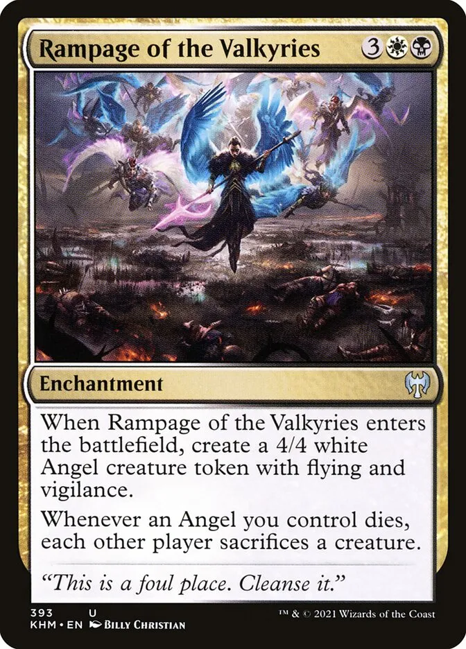 2021 Kaldheim Rampage of the Valkyries #393 uncommon card image