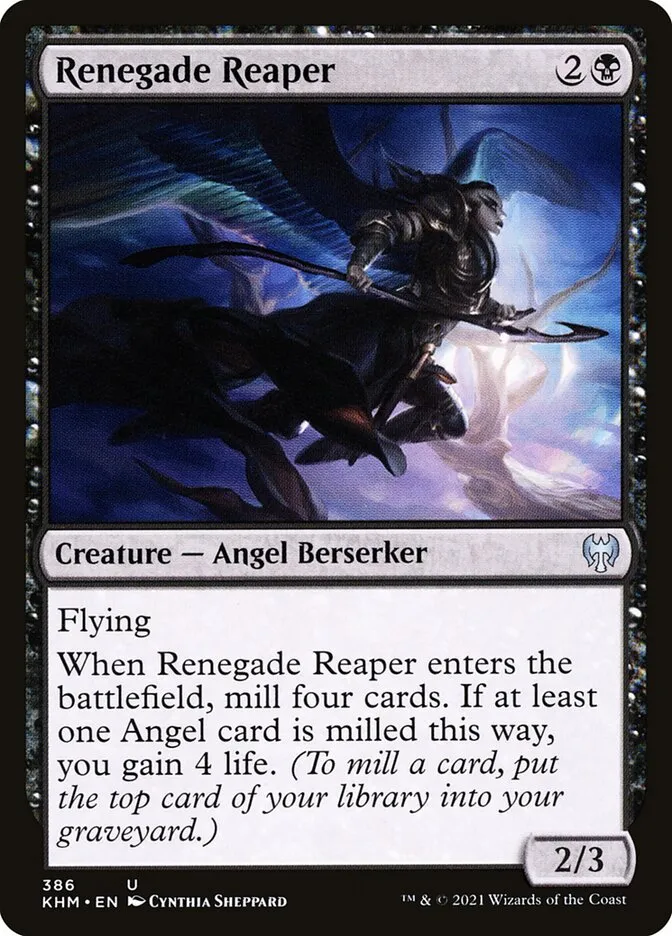 2021 Kaldheim Renegade Reaper #386 uncommon card image