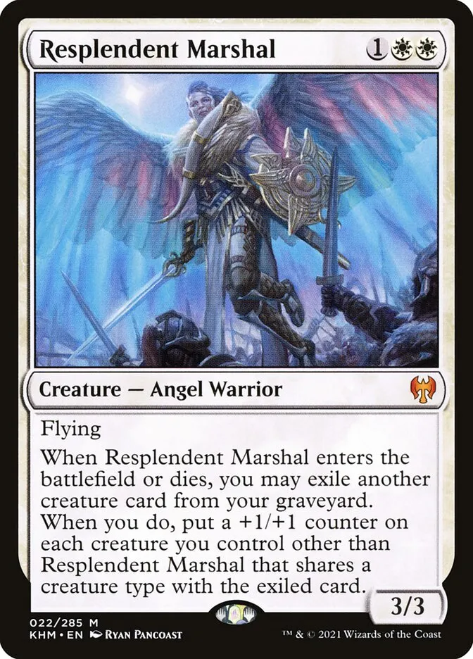 2021 Kaldheim Resplendent Marshal mythic #22 mythic card image