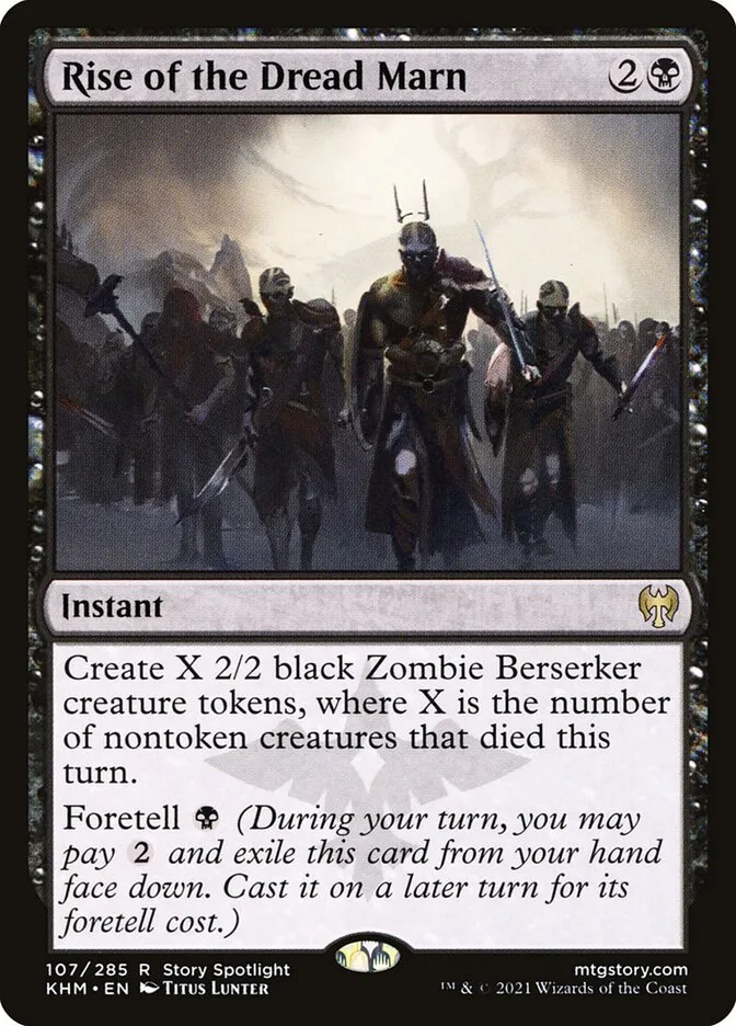 2021 Kaldheim Rise of the Dread Marn #107 rare card image