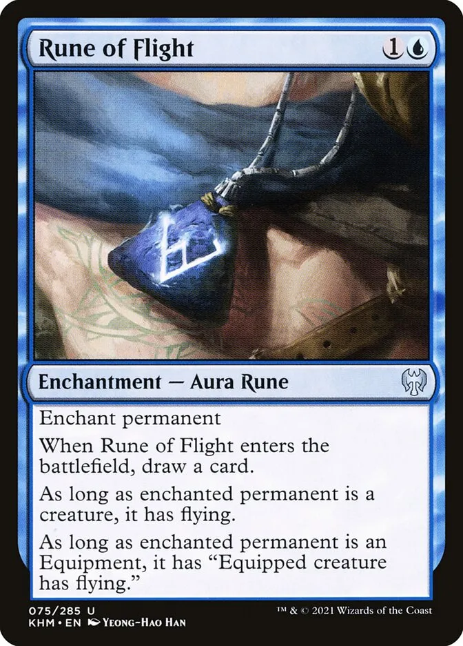 2021 Kaldheim Rune of Flight #75 uncommon card image