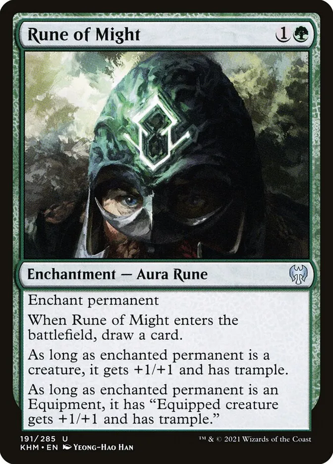 2021 Kaldheim Rune of Might #191 uncommon card image