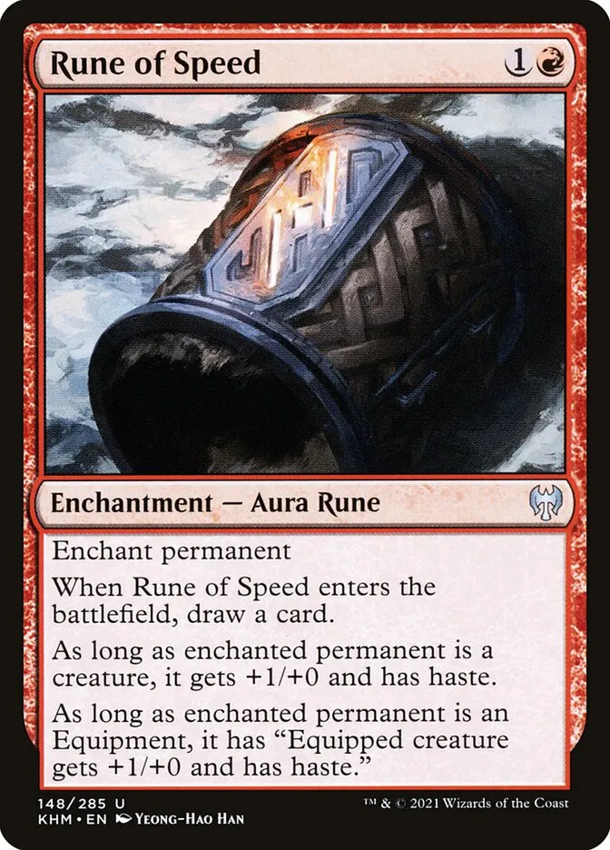 2021 Kaldheim Rune of Speed #148 uncommon card image