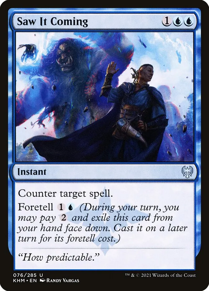 2021 Kaldheim Saw It Coming #76 uncommon card image